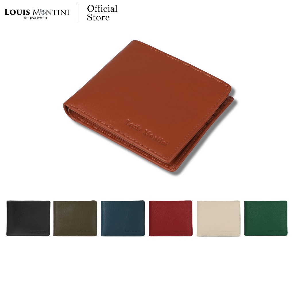 [ส่งด่วนฟรี] Louis Montini (NEVILLE) กระเป๋าสตางค์หนังแท้ กระเป๋าสตางค์ผู้ชาย Men's Wallet TTM061