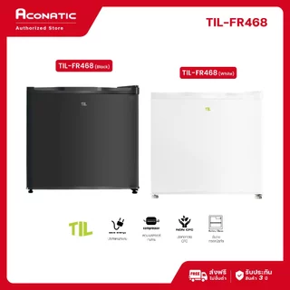 TIL ตู้เย็นมินิบาร์ ขนาด 1.7 คิว ความจุ 46 ลิตร สีขาว / สีดำ รุ่น AN-FR468 TIL เหมาะสำหรับแช่ น้ำดื่ม ผลไม้