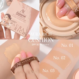 คุชชั่นออร่าริช 2 ตลับ / คุชชั่นผิวฉ่ำโกลว์ (AURA RICH CUSHION SPF 50 PA++++)