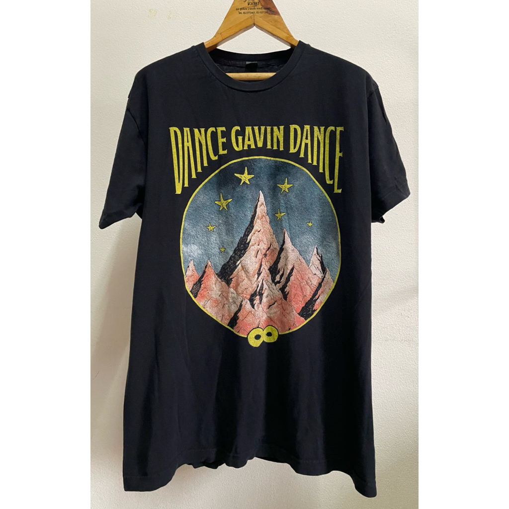 เสื้อยืดมือ 2 วง Dance Gavin Dance ลายภูเขา = เป็นลายจากอัลบั้ม Mothership post-hardcore / emo