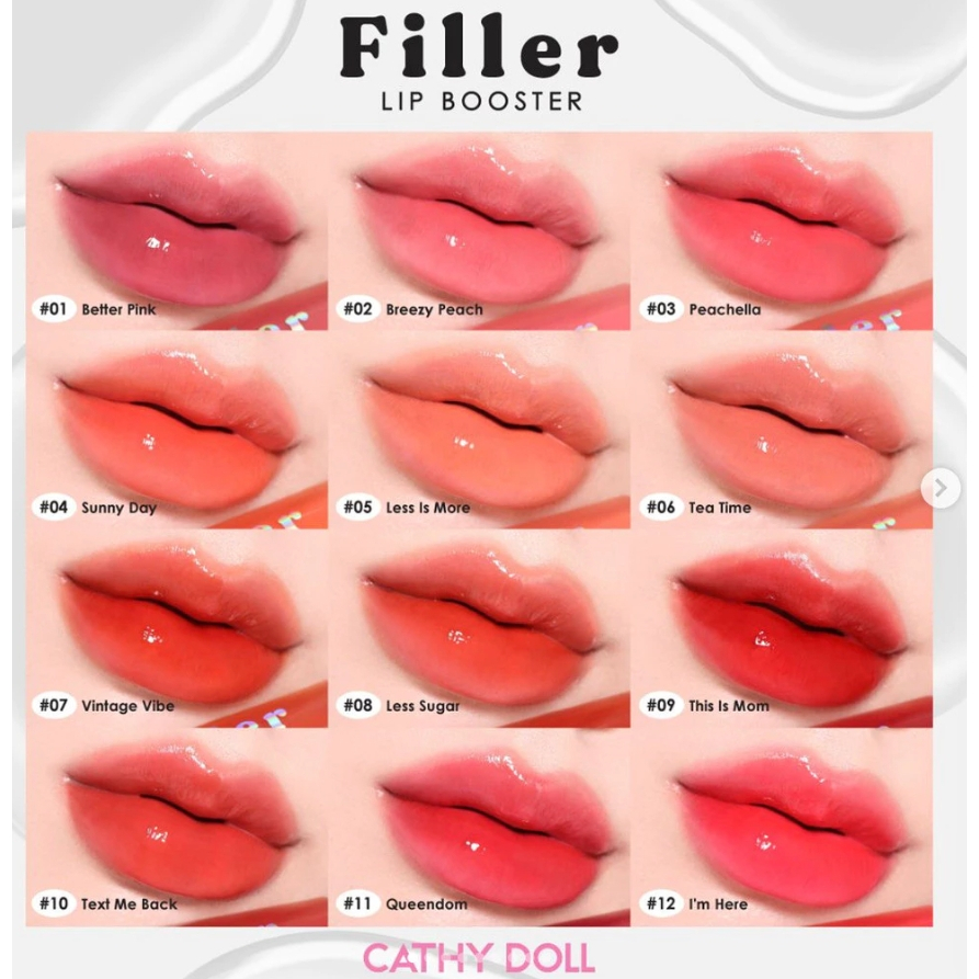 Cathy Doll Filler Lip Booster 3.3g ลิปฟิลเลอร์บูสต์ปากฟู ลิปเนื้อมอยส์