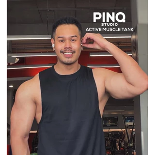 PINQ STUDIO | Active Muscle Tank เสื้อกล้ามออกกำลังกาย ทรงสปอร์ต ผ้านุ่ม ใส่สบาย ไม่หด ไม่ย้วย แห้งไว