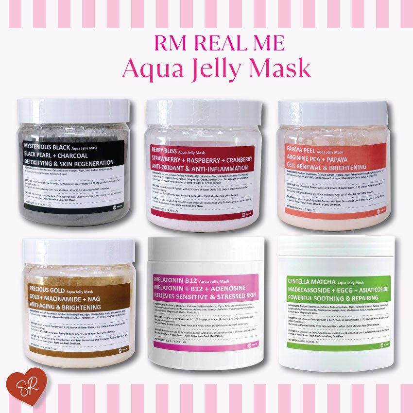 RM REAL ME Aqua Jelly Mask 200g. 6 สูตร
