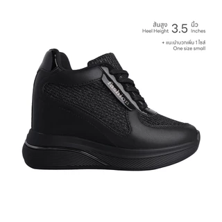 Villains SF RESTO Platform Casual Sneakers รองเท้าผ้าใบลำลองแพลตฟอร์มผู้หญิง ส้นสูง 3.5"