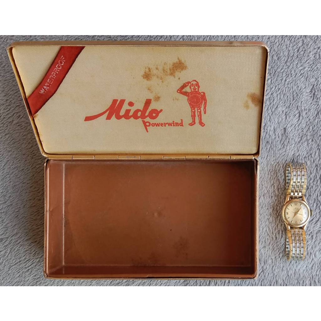 59.MIDO MULTIFORT Vintage ระบบไขลาน Lady size หน้าปัด 24 mm อปก.กล่องแท้ นาฬิกาอายุกว่า 60 ปี ล้างเค
