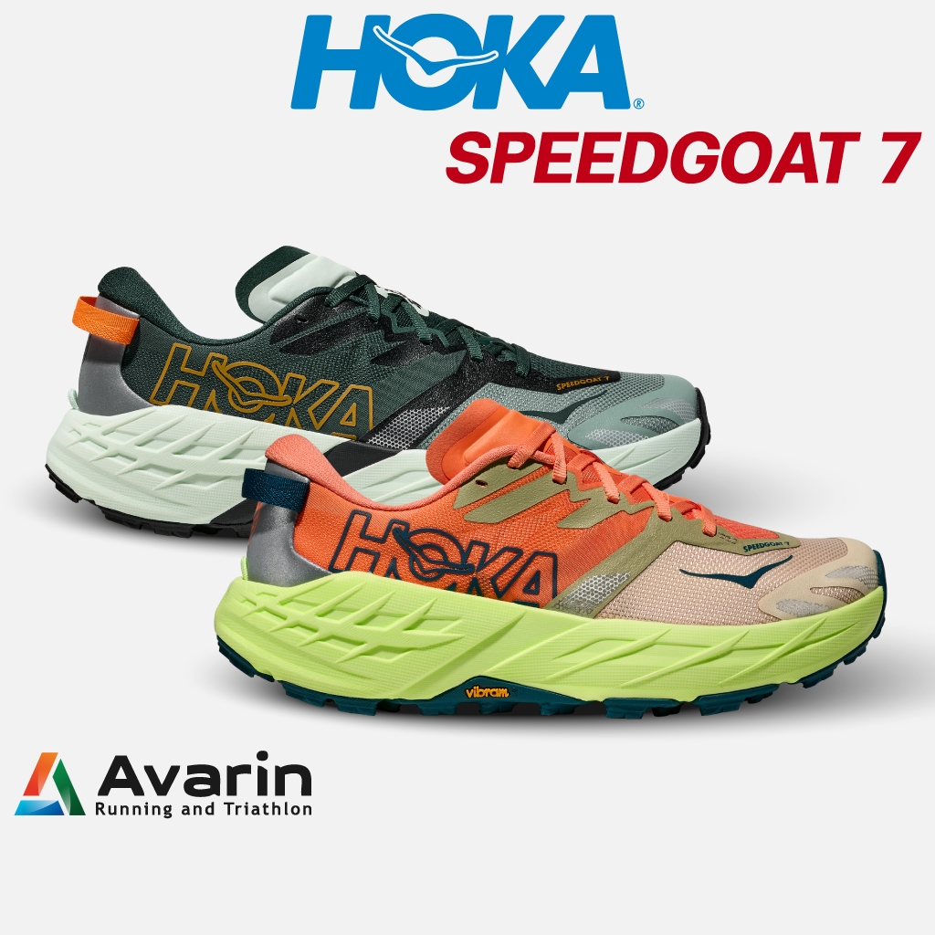 Hoka Speedgoat 7 [Men/Women] (ฟรี ตารางซ้อม) รองเท้าวิ่งเทรล ลุยได้ทุกสภาพพื้นผิว พื้น Vibram หนึบพิเศษ