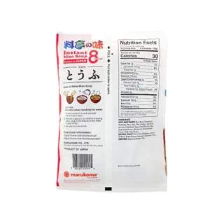 MARUKOME RYOTEI NO AJI MISO SOUP TOFU 152 G (13960) ซุปมิโสะกึ่งสำเร็จรูป JAPANESE INSTANT SOUP
