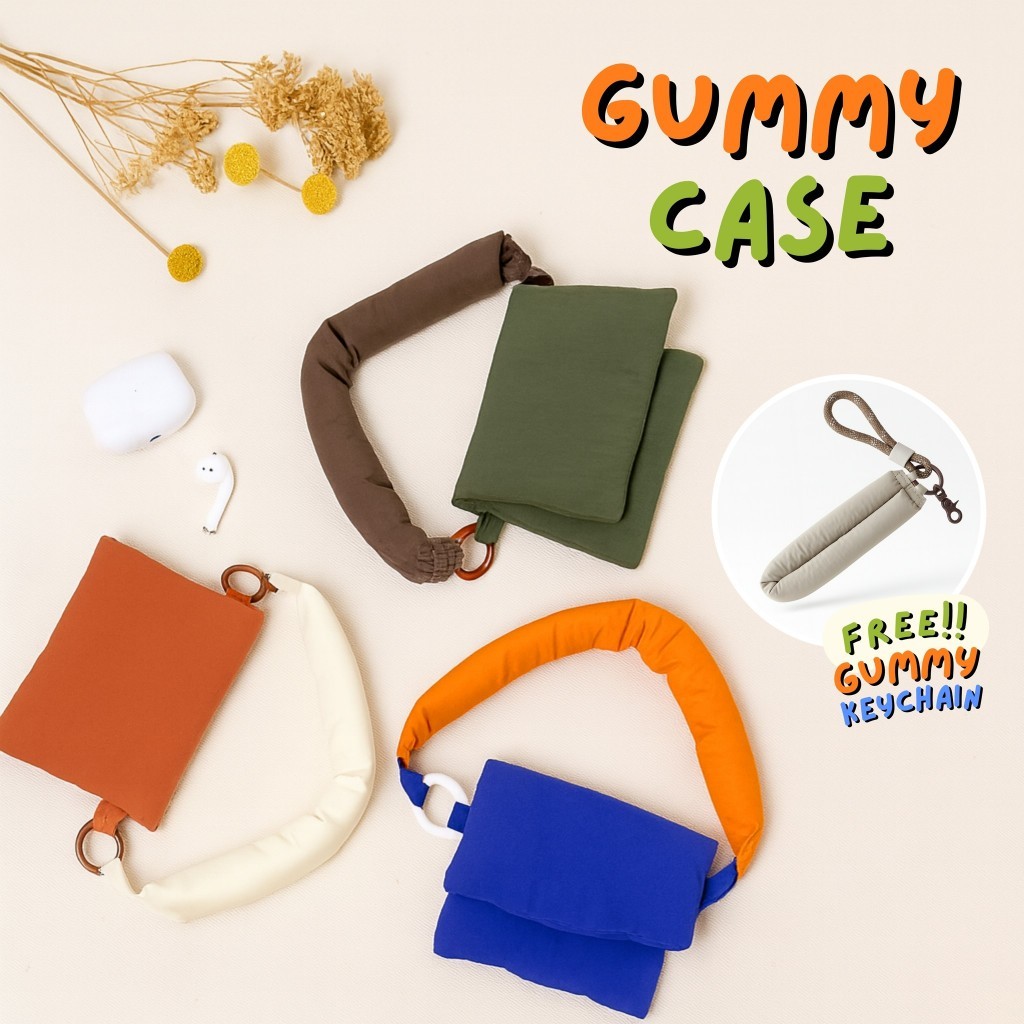 กระเป๋านุ่มนิ่มรุ่น Gummy Case แถม FREE Gummy Keychain(ร้านขอสงวนสิทธิ์ในการเลือกสีของแถม)