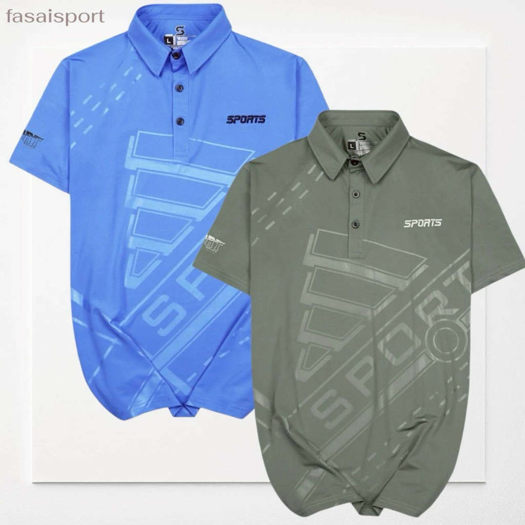 เสื้อโปโลคอปกปักsportsสวมใส่สบายเสริมบุคลิกภาพใส่ได้ทั้งชายหญิง