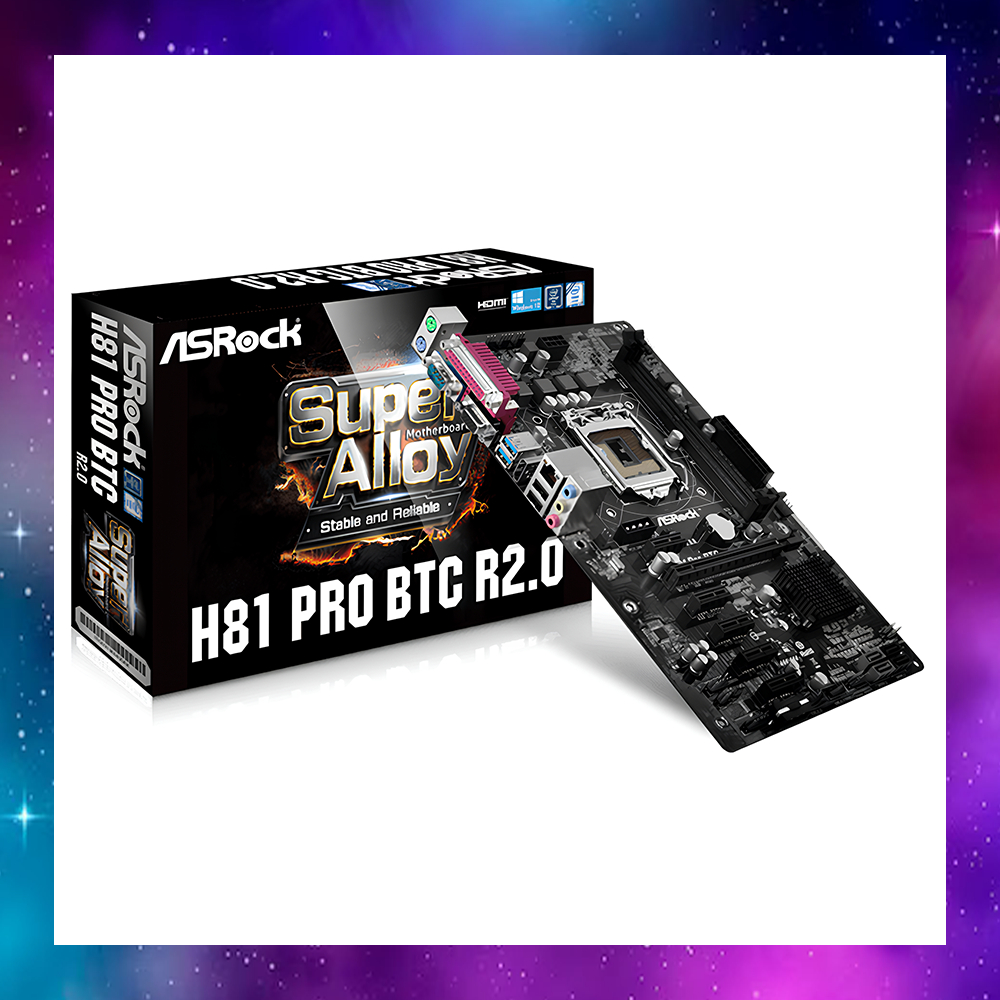 MAINBOARD (เมนบอร์ด) H81 Pro BTC R2.0 GEN4 ใช้งานปกติ