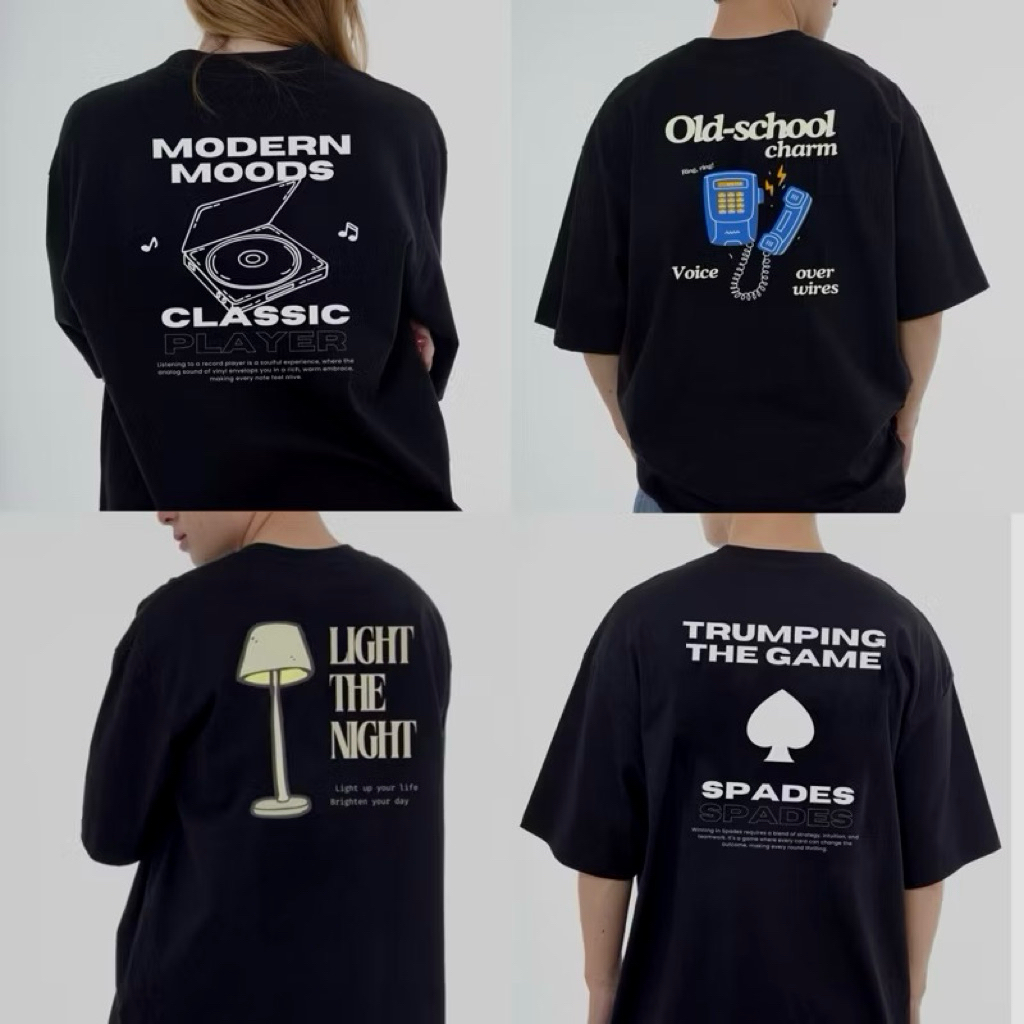 myyoungs - All black(oversized) เสื้อยืดโอเวอร์ไซส์