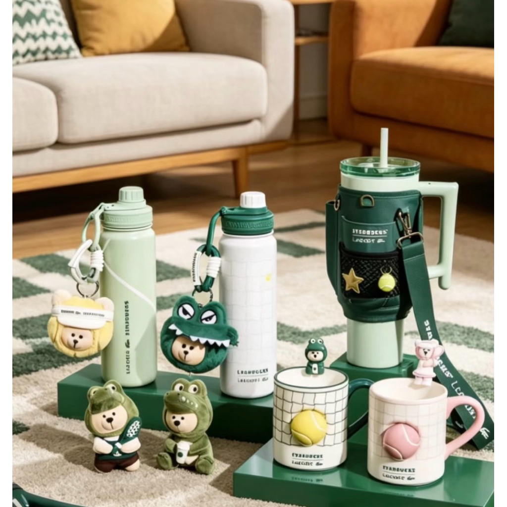 Starbucks × LACOSTE  ของแท้100%