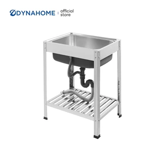 DYNAHOME อ่างล้างจานสแตนเลส 1 หลุม แบบตั้งพื้น ขนาด 60x45 CM. รุ่น LS-6045-T