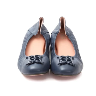 O&B รองเท้าหนังแกะ รุ่น AUDREY MARSHMALLOW IN DENIM BLUE-11188SS37018F_U6BLXX