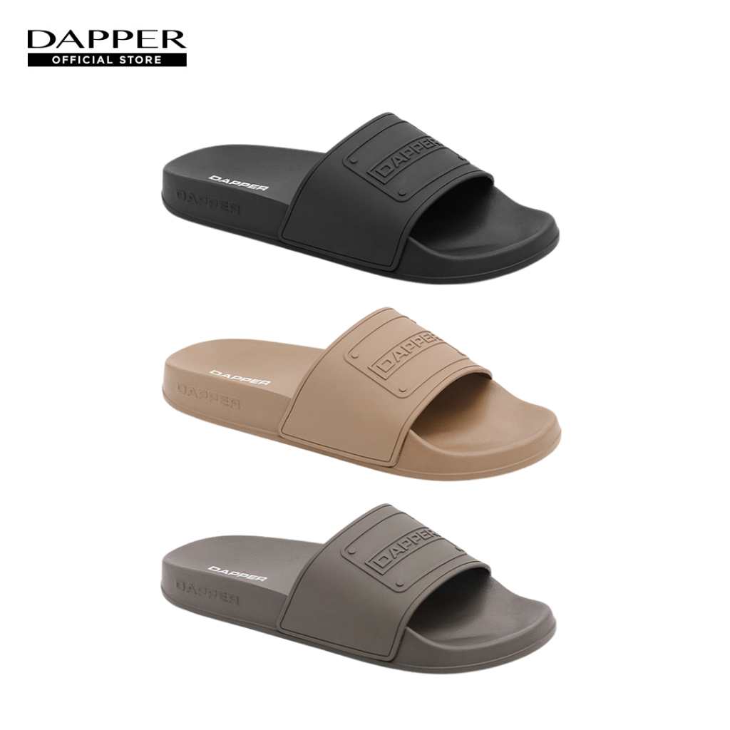 DAPPER รองเท้าแตะ DAPPER Monochrome Pool Slide Sandals มี 3 สี ใส่สบาย ไม่ลื่น (HSP/1688SL)
