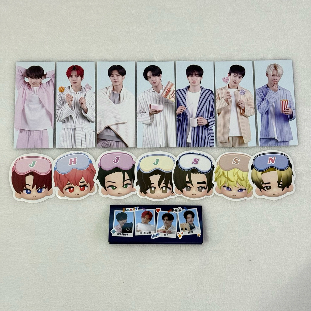 [ENHYPEN] พร้อมส่ง ENHYPEN WORLD COUPON CARD COLLECTION (PAJAMA PARTY ver.) (1/2)