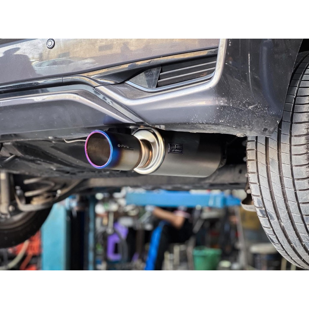 ปลายท่อ/ท่อชุดคิทขนาด 10“ทรง Sport (ใบกลาง)ปาก 3.5 นิ้ว Honda Jazz GD GK GE GM5 GM6 FD FB City1.0  Vios Gen2,3