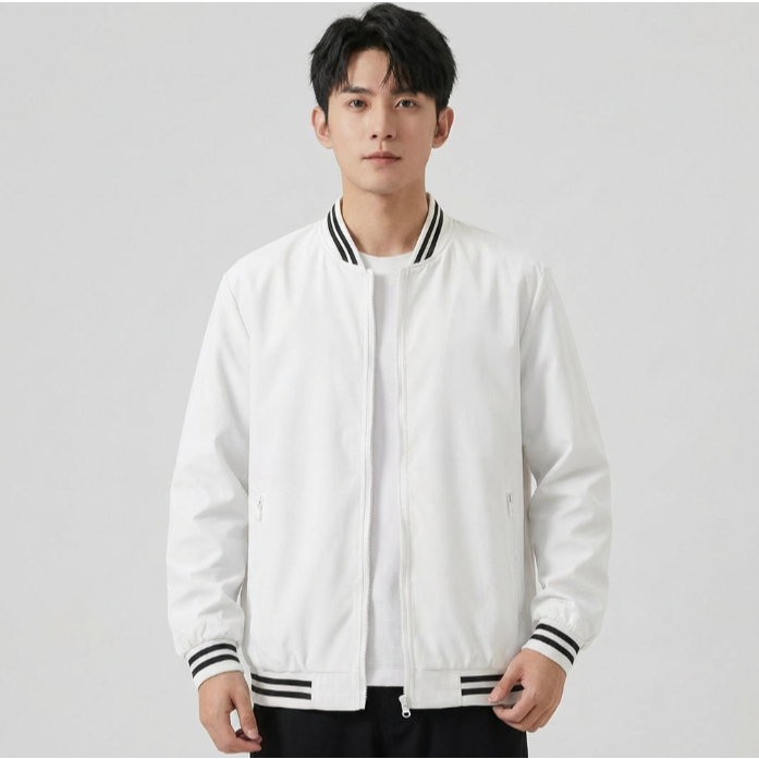 เสื้อแจ็คเก็ตกันลม/เสื้อแจ็คเก็ตเบสบอลรุ่นใหม่ กันน้ำและระบายอากาศได้ดี รูปที่ 6