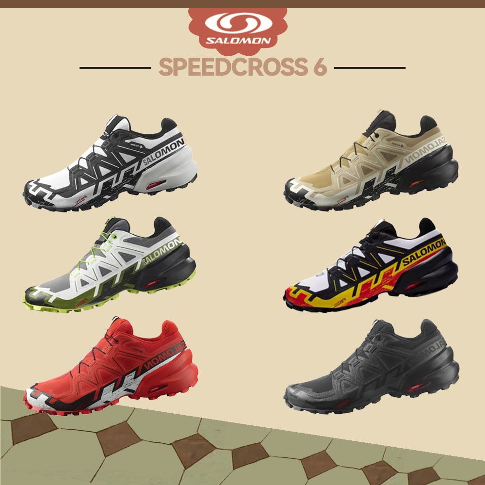 🚚[ของใหม่ แท้100%📍] SALOMON Speedcross 6 รองเท้าวิ่ง รองเท้าผ้าใบ ข้อสั้น Unisex พื้นหนา ยึดเกาะดี ❗️พรี /Size 36-45