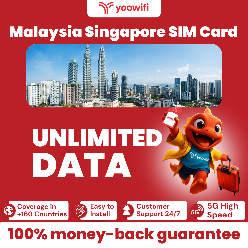 【Yoowifi】SIM Card มาเลเซียและสิงคโปร์｜รองรับ 5G/4G｜ไม่ต้องใช้ VPN｜ซิมเน็ตเดินทางจีน｜ใช้งานง่าย พร้อม