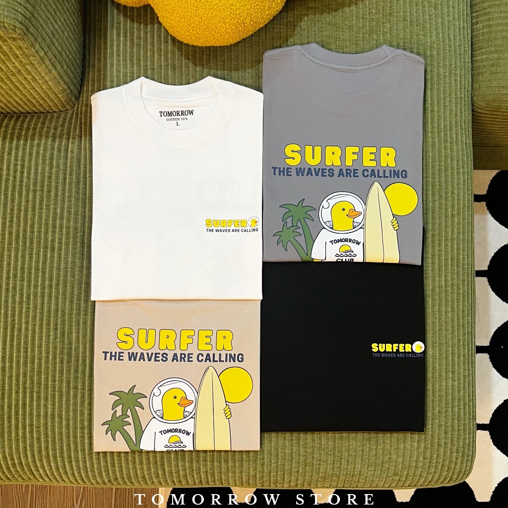 TOMORROW-เสื้อแขนกุด เนื้อผ้าคอลตอล 100% - SURFER
