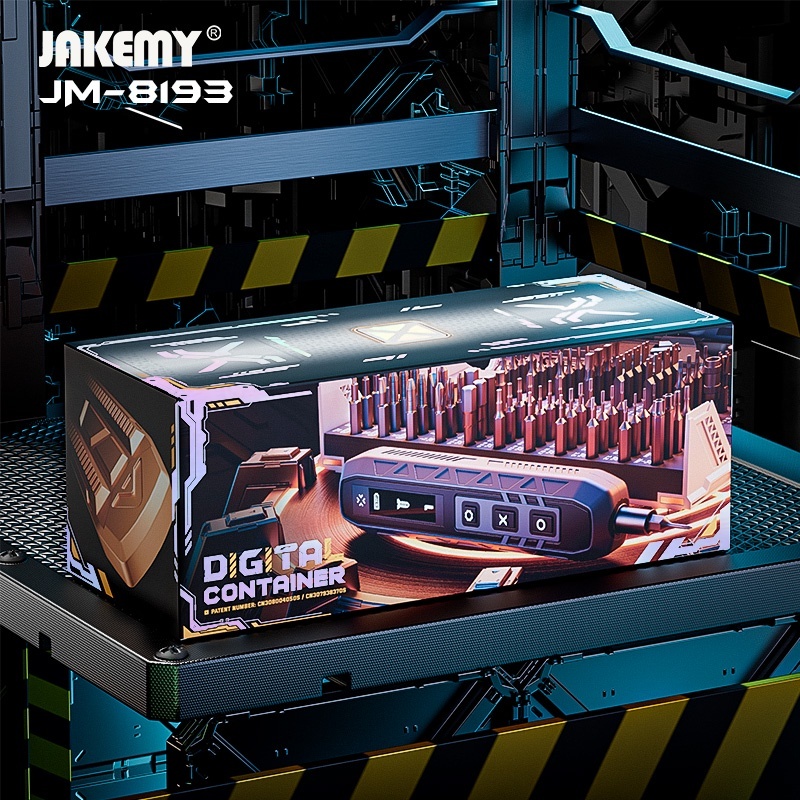 Jakemy JM-8193 180 IN 1 Precision ชุดไขควงไฟฟ้าไร้สาย Magnetic Bits