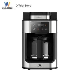 Worldtech Xpresso เครื่องชงกาแฟ เครื่องบดในตัว 2-in-1 พร้อมชุดด้ามชง Coffee Machine รุ่น WT-CM315T