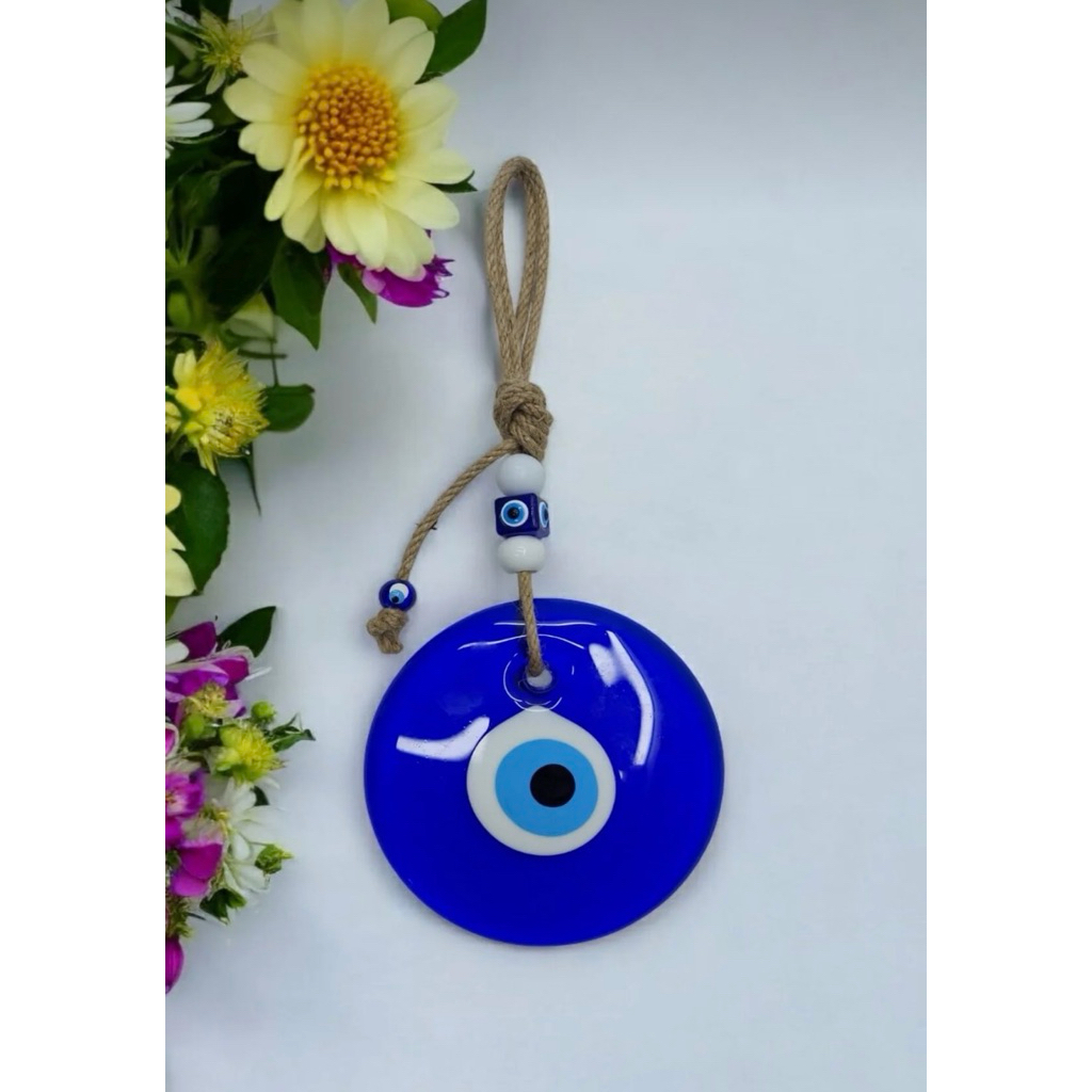 Nazar (amulet) Evil eye แขวนผนัง 🧿 พร้อมเชือก+ลูกปัด ของแท้จากตุรกี 💯% (ดวงตาปีศาจป้องกันสิ่งชั่วร้า