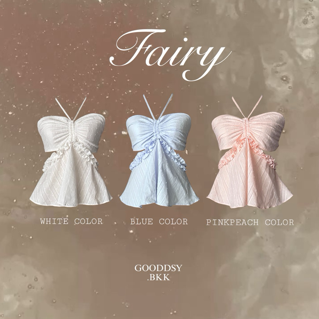 Gooddsy.bkk | Fairy เสื้อเกาะอกผูกหลัง เสื้อเกาะอก เสื้อเกาะอกคล้องคอ เสื้อคล้องคอ