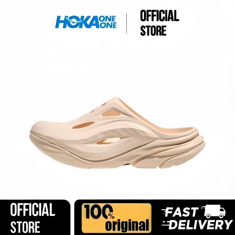 HOKA ONE ONE ORA Recovery mule รองเท้าแตะแบบปิดนิ้วเท้า สวมใส่สบาย เรียบง่าย และน้ำหนักเบา ใช้ได้ทั้งชายและหญิง