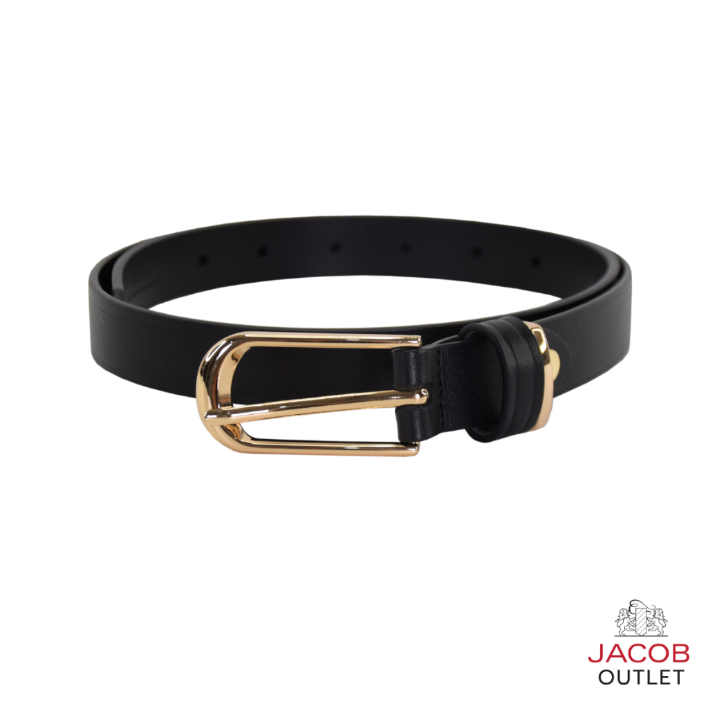 JACOB เข็มขัดหนังสตรี ดีไซน์โกลด์ ลักซ์ รุ่น W52264P