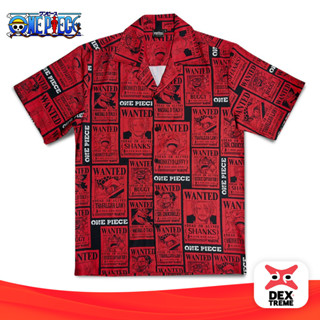 DEXtreme - เสื้อฮาวายวันพีซ Hawaii shirt One Piece WANTED (D…