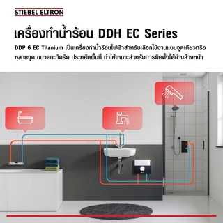 STIEBEL ELTRON เครื่องทำน้ำร้อน ขนาด 6000 วัตต์ รุ่น DDH 6 EC แทงค์ทองแดง ปรับระดับกำลังไฟได้ 3 ระดับ ขนาดกะทัดรัด