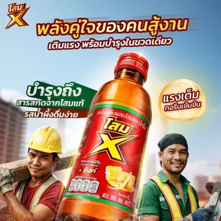 [แพ็ค] โสมเอ็กซ์ เครื่องดื่มบำรุงร่างกาย ผสมโสม 150 ml. x 10 ขวด เพิ่มพลัง ตื่นตัว กลมกล่อมจากน้ำผึ้งแท้