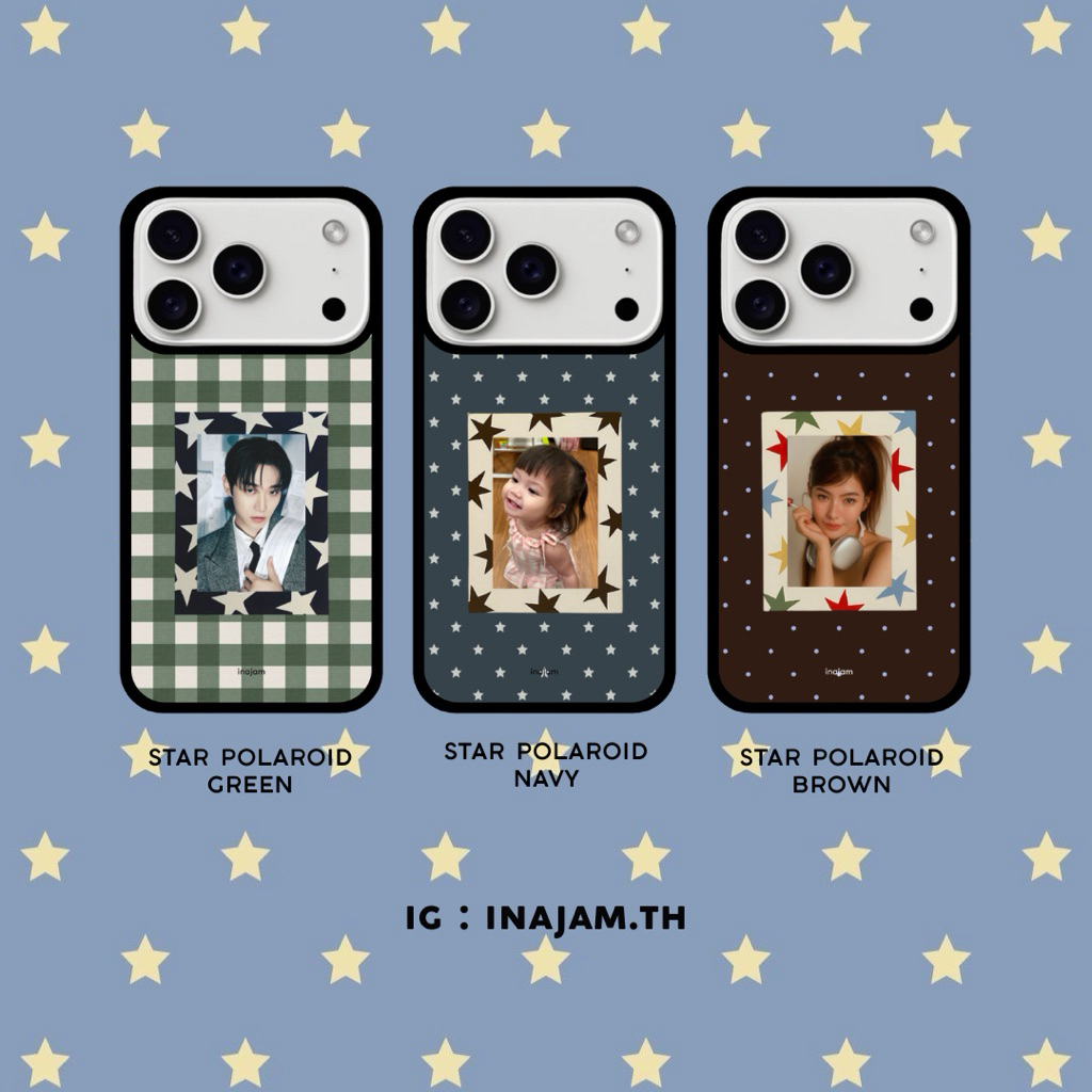 เคสไอโฟน (ใส่รูปได้) แบรนด์ Inajam Collection Polaroid