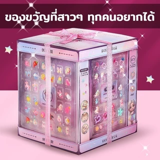 🌟 ชุดทำเครื่องประดับ ชุดร้อยลูกปัด DIY สร้อยคอ สร้อยข้อมือ แฮนด์เมด สำหรับเด็กผู้หญิง พร้อมอุปกรณ์ครบชุดและกล่องจัดเก็บ
