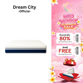 Dreamcity [แพ็คใส่กล่อง] ที่นอนยางพาราแท้ อัดสูญญากาศ รุ่น V…
