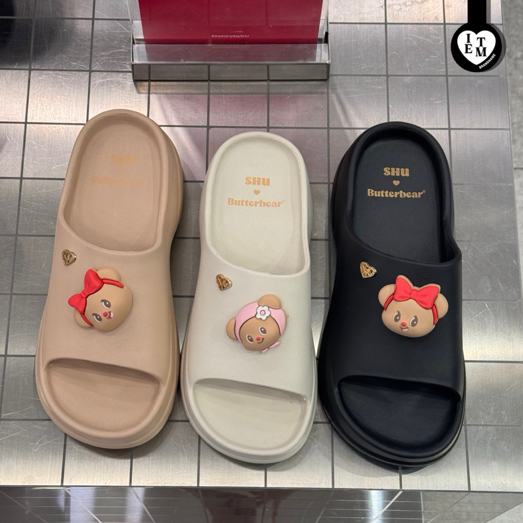SHU X BUTTER BEAR GUMMIES 2.5" รองเท้าแตะชูแกรมมี่น้องหมีเนย