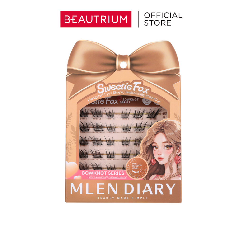 MLEN DIARY Bowknot Series ขนตาปลอม 6rows