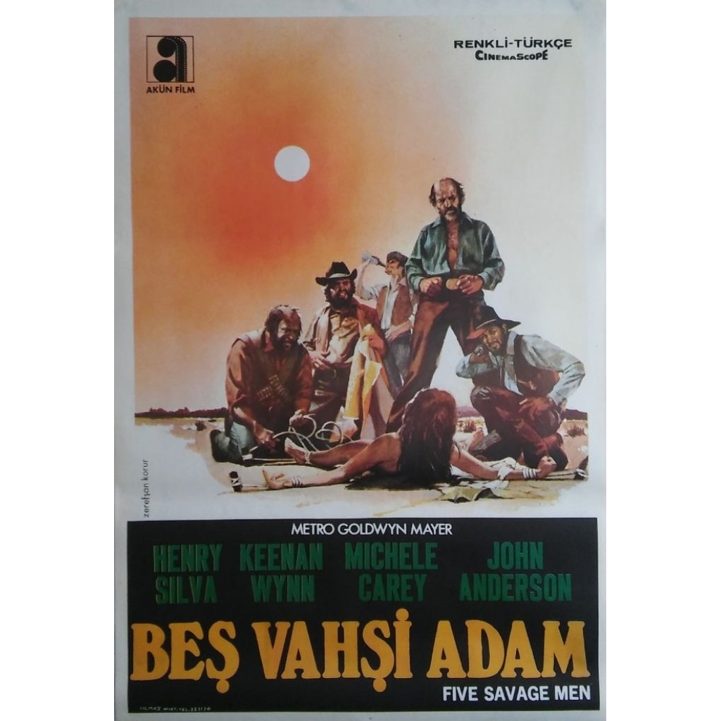 ของสะสมสำหรับเครื่องBlu-ray+DVD ปก+สกรีนแผ่น Five Savage Men / The Animals (1970) ลูกซองแฝด ล่าเดนนรก
