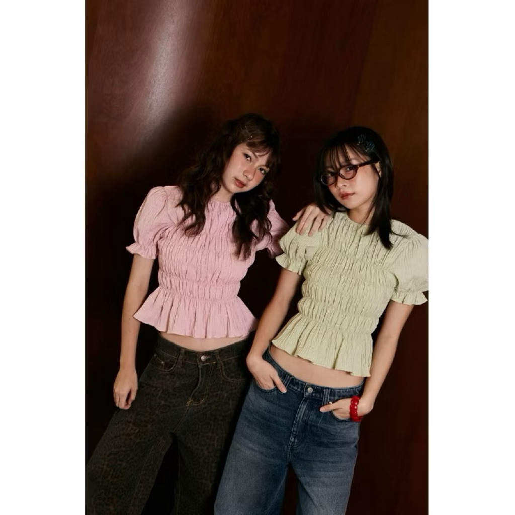 Mon2son เสื้อเชิ้ตผู้หญิง Ju Ne Topทรงน่ารัก ใหม่