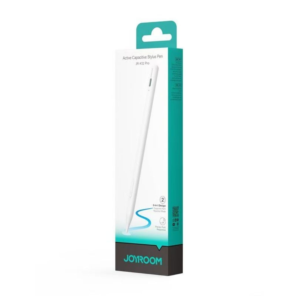Joyroom ปากกาสไตลัส รุ่น JR-K12 series automatic dual-mode capacitive pen รองรับ ipad และ Smartphones (แท้100%)