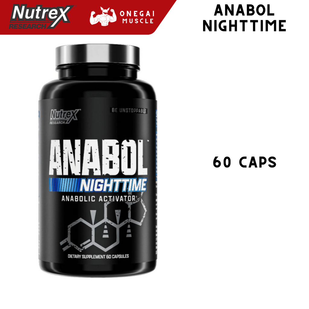 Nutrex Anabol Nighttime 60 capsules เสริมสร้างกล้ามเนื้อ