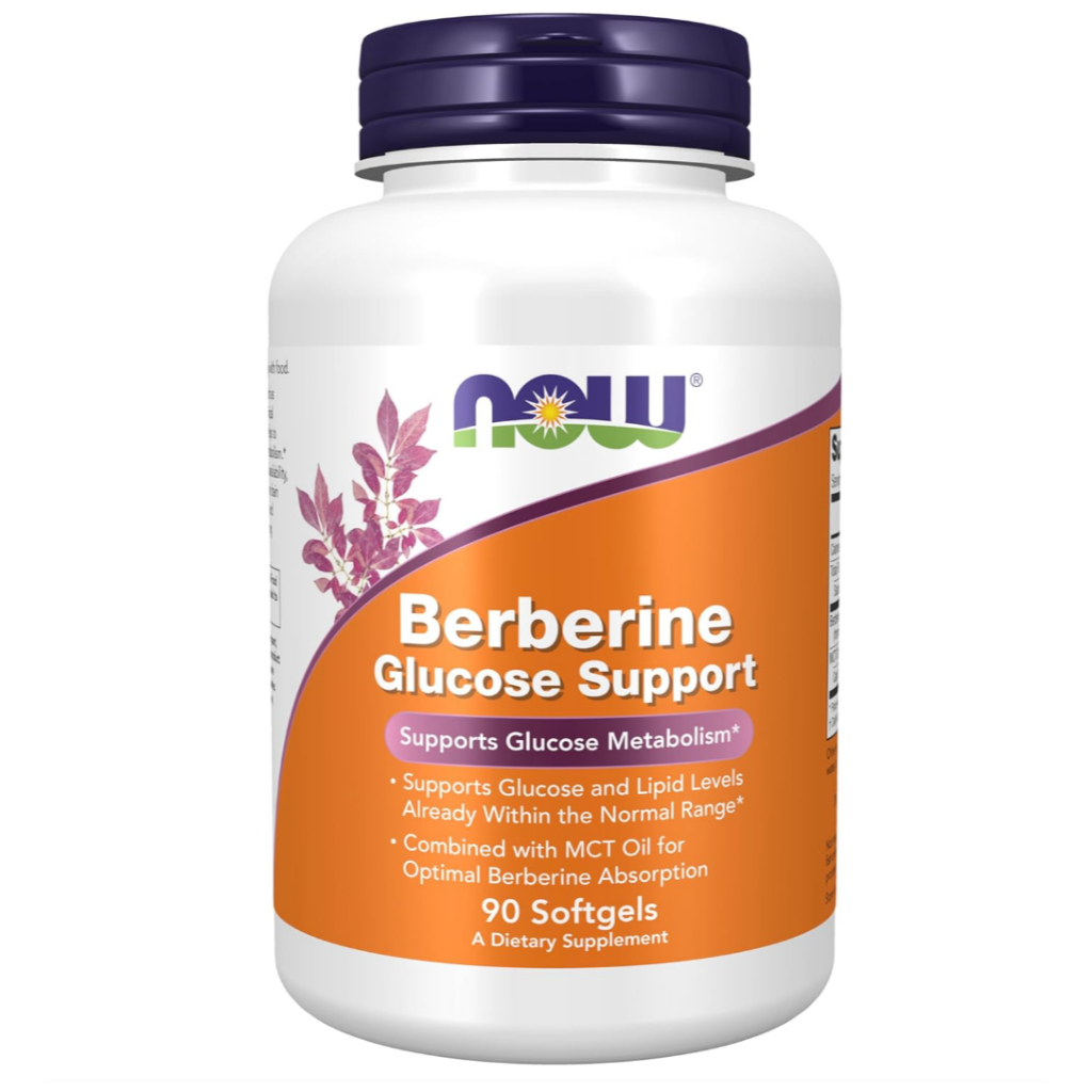 NOW Foods Supplements,Berberine Glucose Support,90 แคปซูลนุ่ม