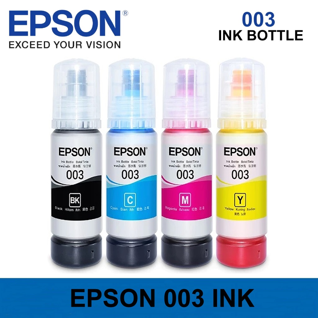 หมึก Epson 003 แท้💯% Epson L3110 / L3150 / L5190/L3210/L3216/L3250/L3256/L5290/L5296