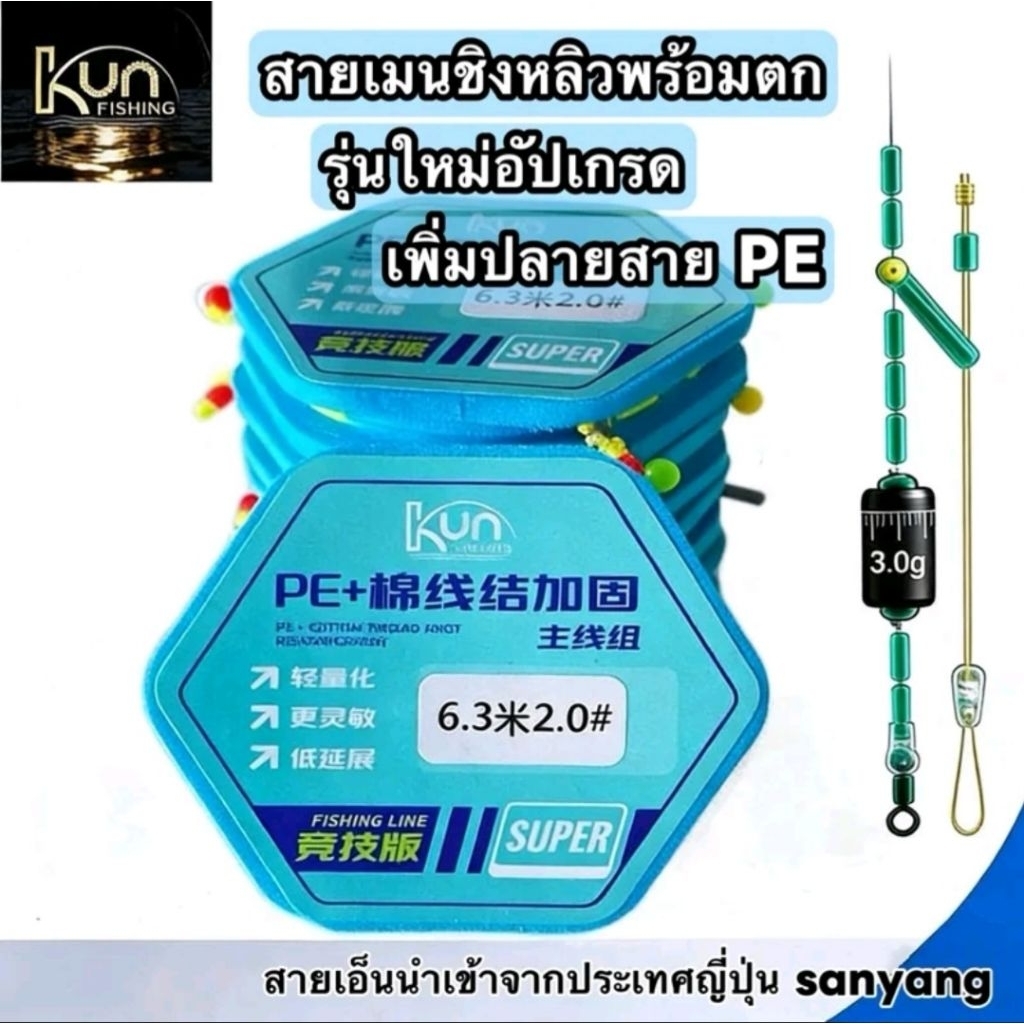 ชุดสายเมนชิงหลิว ชุดสายเมนพร้อมตก โรลเก็บสายชิงหลิวรุ่น2026