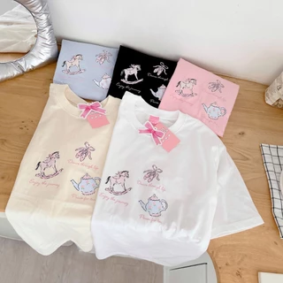 (อก44"ยาว27") simple summer เสื้อยืดโอเว่อไซส์ งานสกรีน