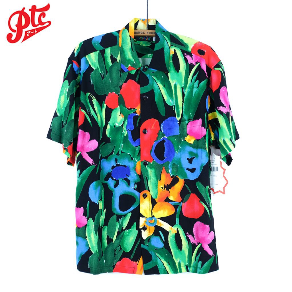 เสื้อฮาวาย JAMS WORLD / GARDEN BLACK / MADE IN HAWAII, USA