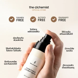 The Alchemist Acne Care & Comfort Spray สเปรย์บำรุงผิวหน้าลดสิวเกิดใหม่ ลดการสะสมแบคทีเรีย ลดหน้ามันไม่อุดตันผิว