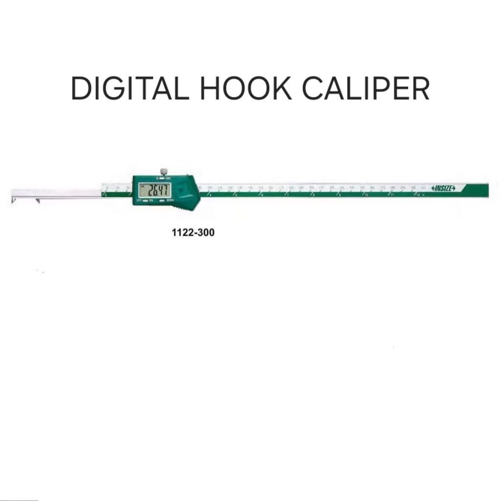 เวอร์เนียร์ ดิจิตอล 4-300mm / 0.16-12" Vernier Digital Hook Caliper INSIZE 1122-300
